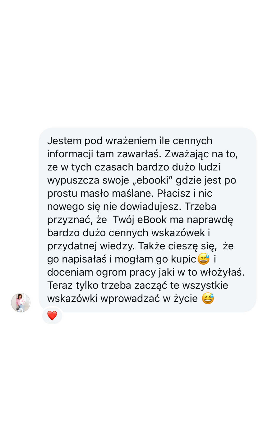 Wiadomość od czytelniczki