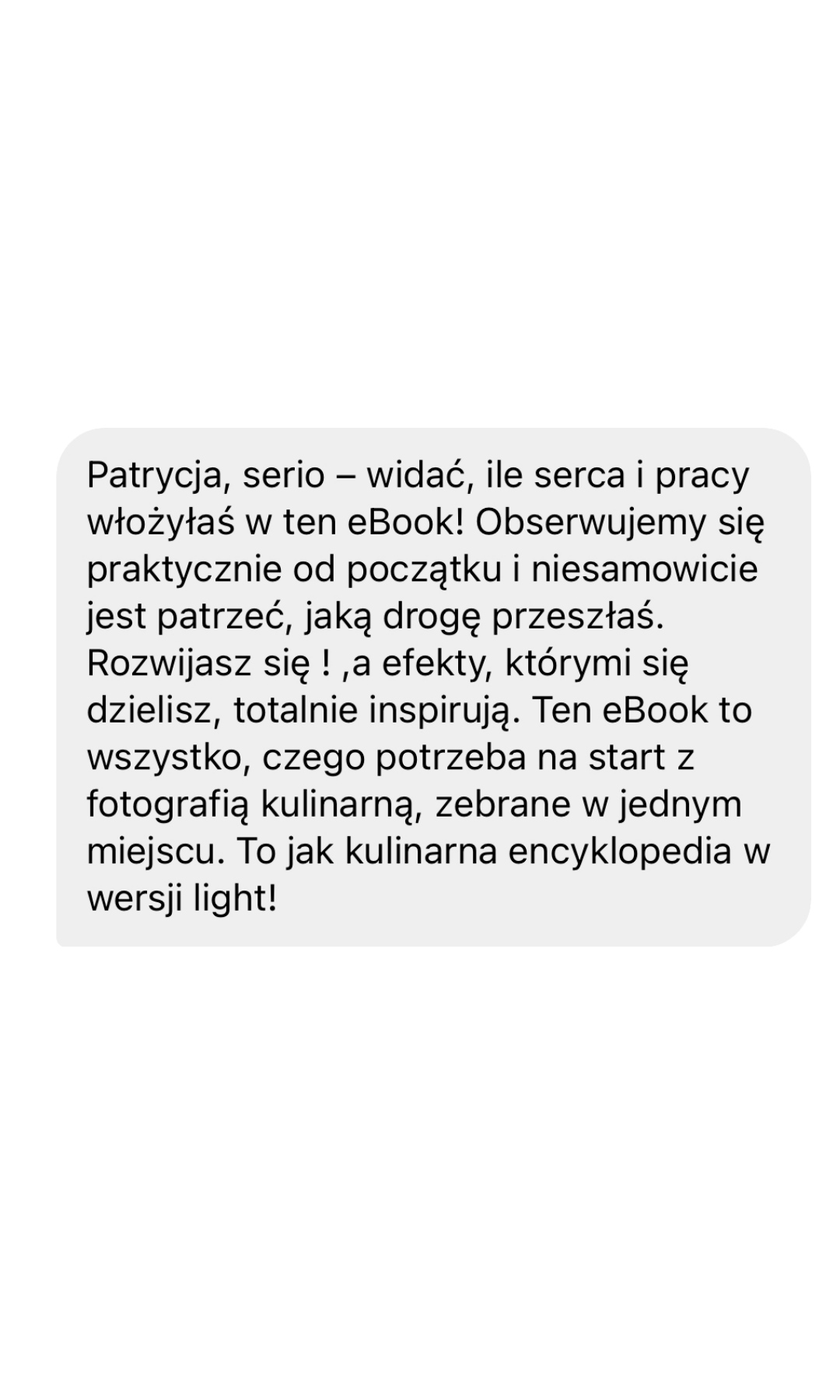 Wiadomość od czytelniczki